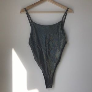 F21 Metallic Bodysuit